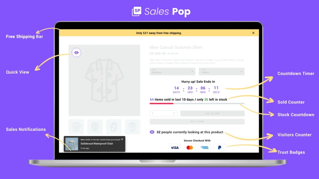 Sales Pop up Conversion Pro on Shopify